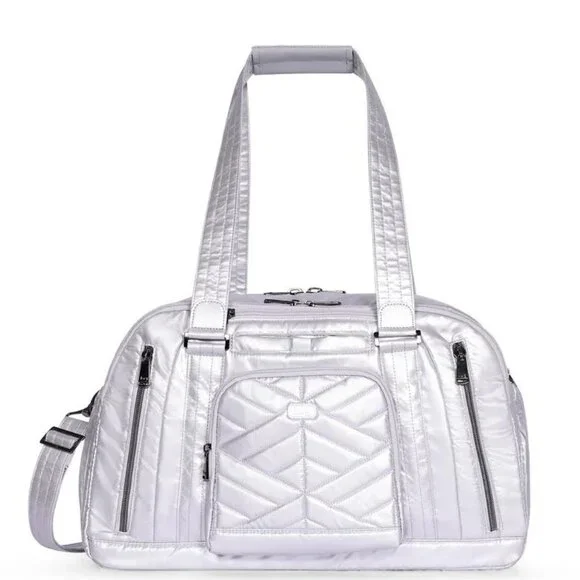 Lug Propeller 2 Overnight Travel Bag Metallic Silver Overnight/Weekender Bag - Picture 2 of 16